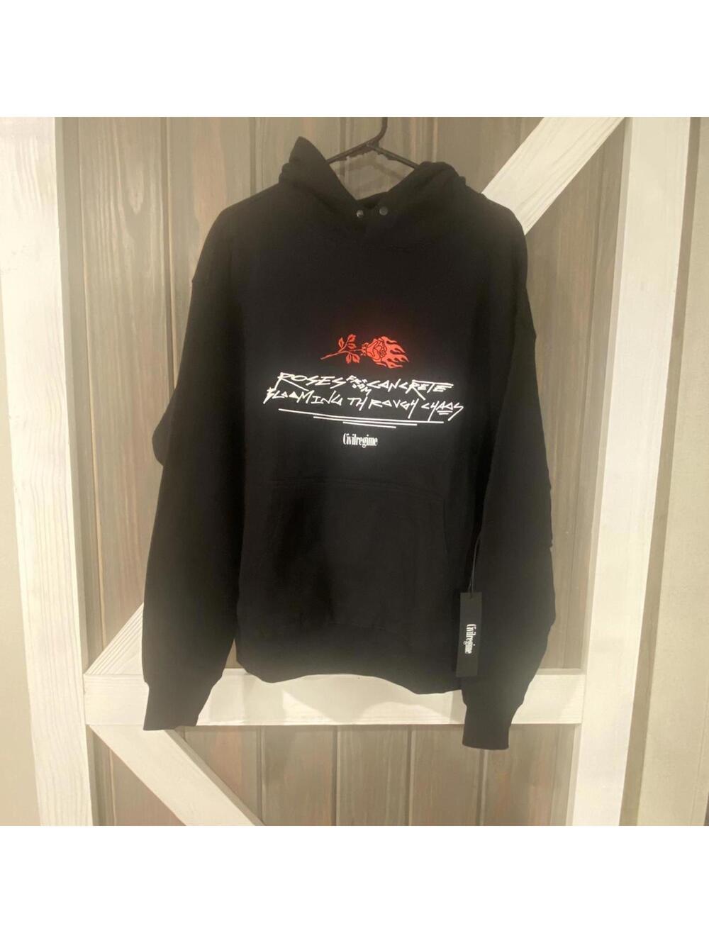Civil Regime “Roses From Concrete” Graphic Black Hoodie - Medium